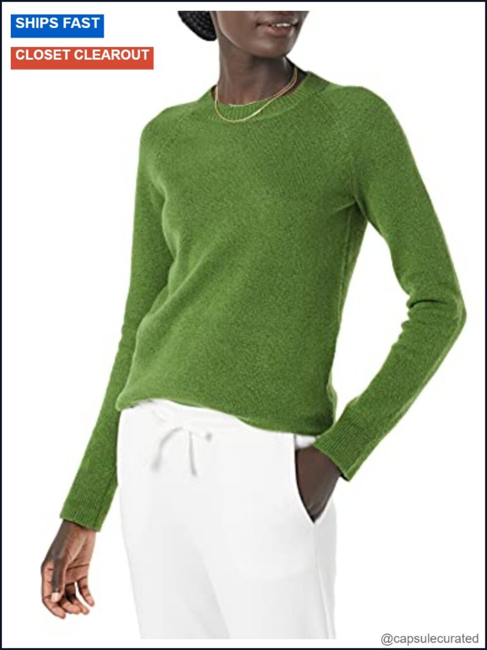 Women's Regular-Fit Soft Touch Long-Sleeve Crewneck Sweater - Pullover